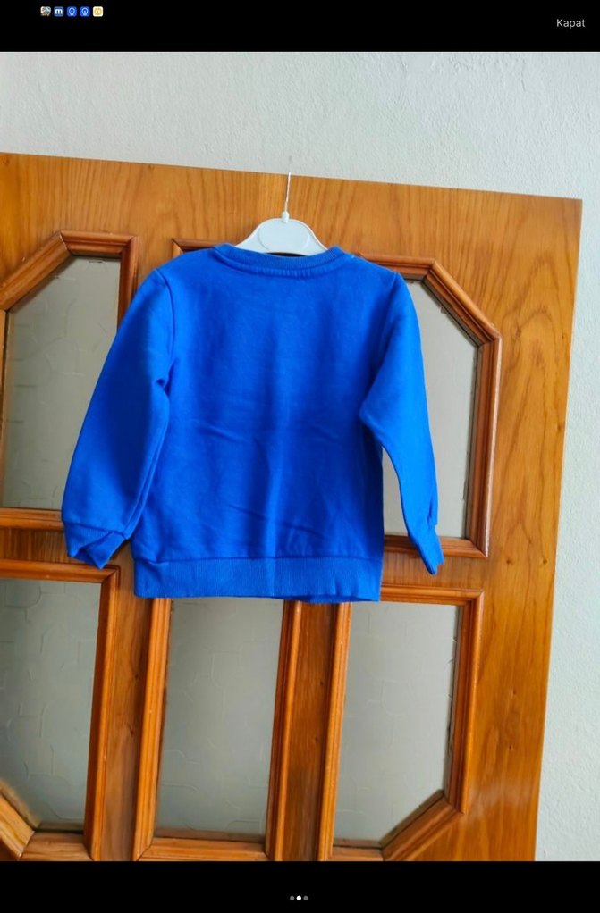 Mavi Erkek Çocuk Baskılı Sweatshirt - Görsel 2