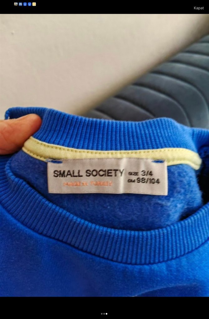 Mavi Erkek Çocuk Baskılı Sweatshirt - Görsel 3