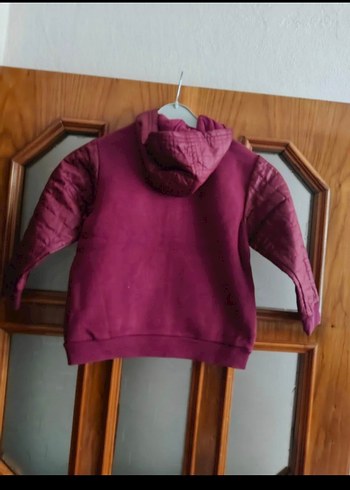 Bordo Kapüşonlu Fermuarlı Erkek Sweatshirt - Görsel 3