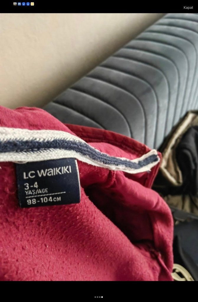 Bordo Kapüşonlu Fermuarlı Erkek Sweatshirt - Görsel 4