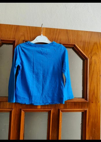 Erkek Çocuk Mavi Uzun Kollu Baskılı Sweatshirt - Görsel 2