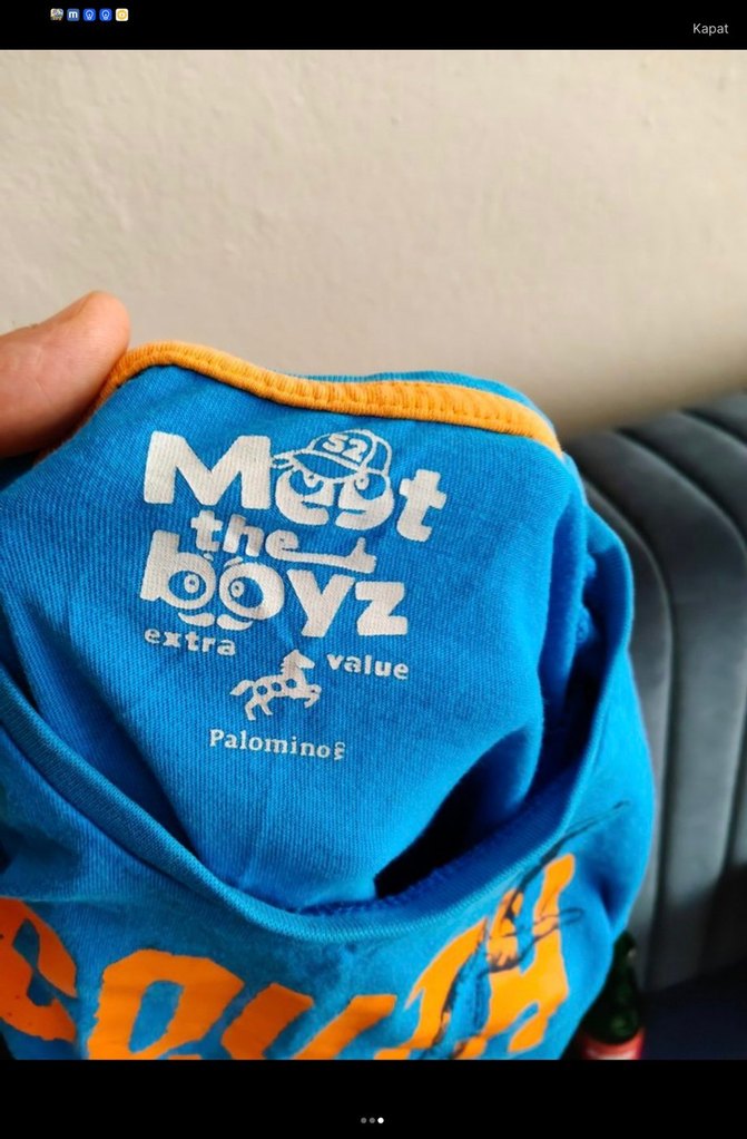 Erkek Çocuk Mavi Uzun Kollu Baskılı Sweatshirt - Görsel 3