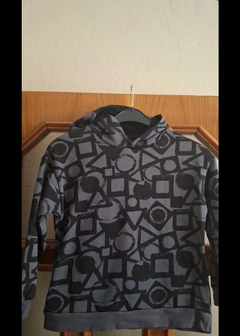 Erkek Çocuk Gri Baskılı.Sweatshirt - Görsel 3