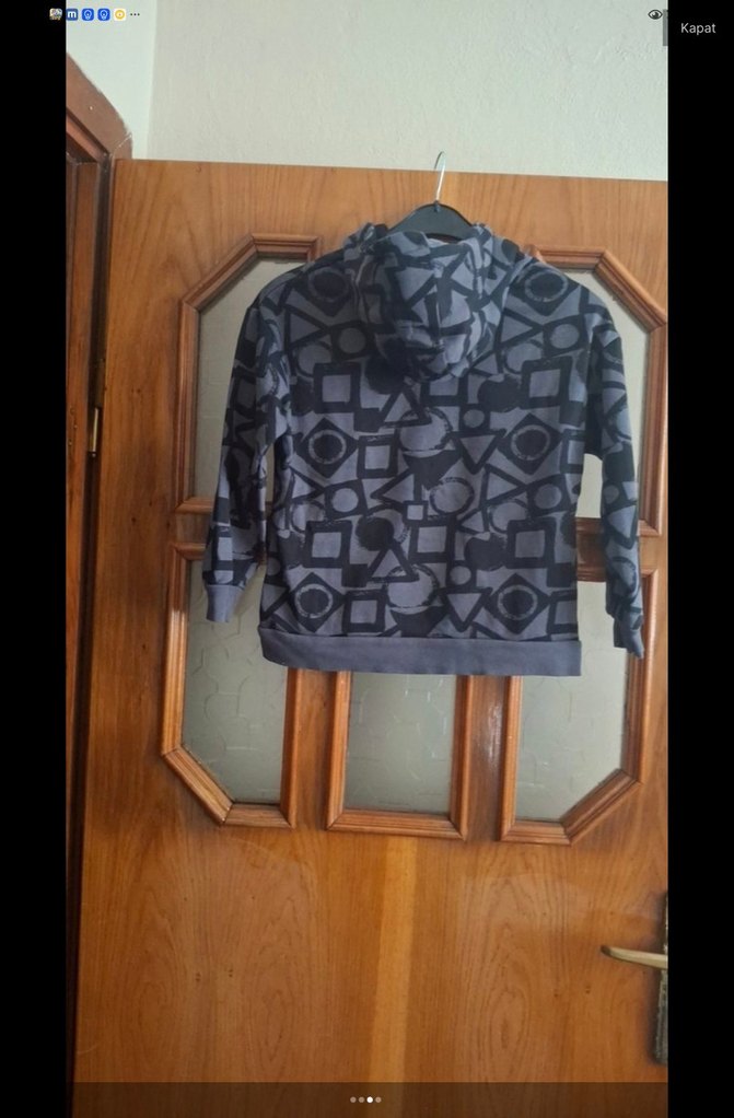 Erkek Çocuk Gri Baskılı.Sweatshirt - Görsel 4