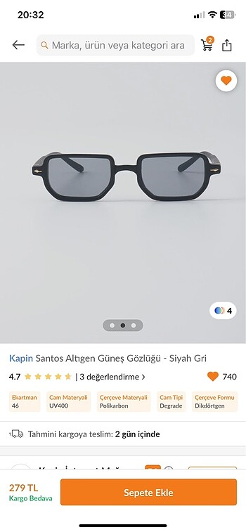 Ray Ban Güneş gözlüğü