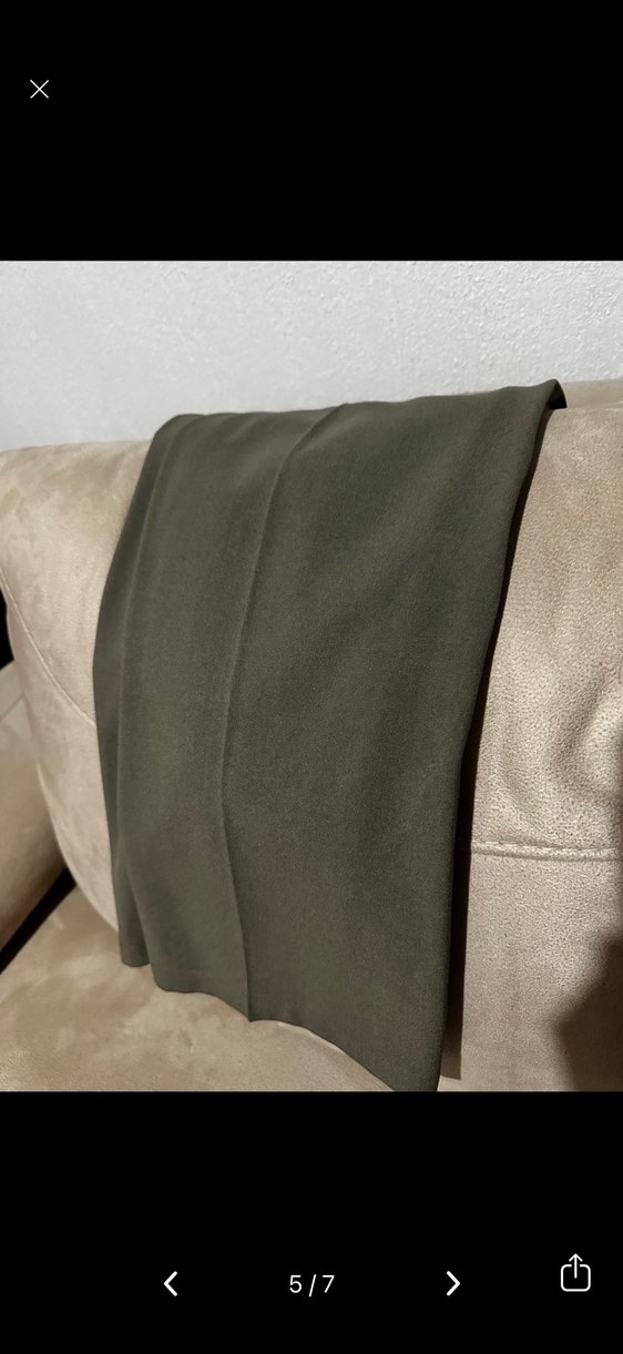 Kadın Haki Kumaş Pantolon PULL&BEAR - Görsel 5