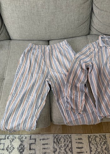 Kadın Çizgili Uzun Kollu Pijama Takımı Penti - Görsel 4