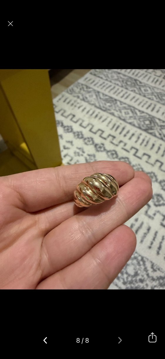 Bombeli Desenli Altın14ayar  Kadın Yüzük favori marka - Görsel 4