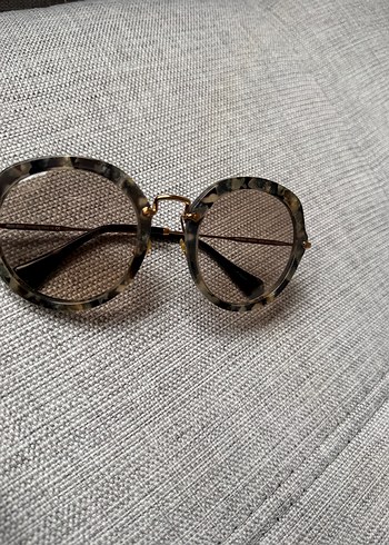 Miu miu orjinal Kahverengi Retro Kadın Güneş Gözlüğü - Görsel 3