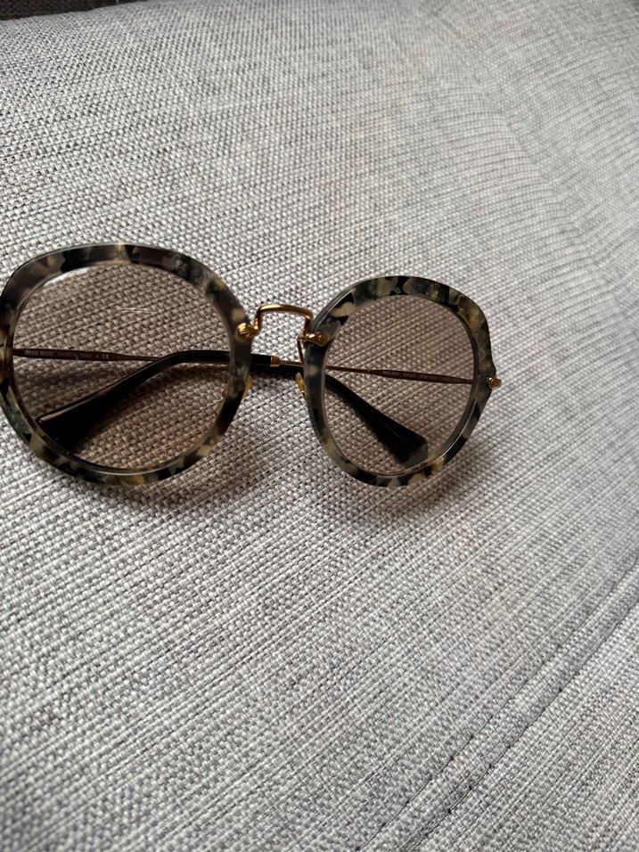 Miu miu orjinal Kahverengi Retro Kadın Güneş Gözlüğü - Görsel 3