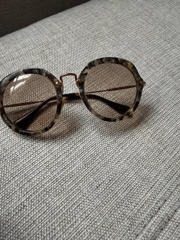 Miu miu orjinal Kahverengi Retro Kadın Güneş Gözlüğü - Görsel 2