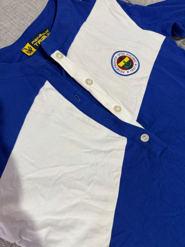 Fenerium Mavi  Uzun Kollu Spor Tişört - Görsel 2