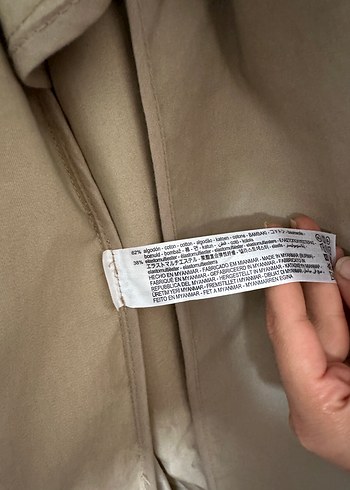 xs Beden ten rengi Renk Bej Kadın Uzun Trençkot Zara