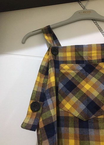 Sarı Kareli Slopet - Görsel 4