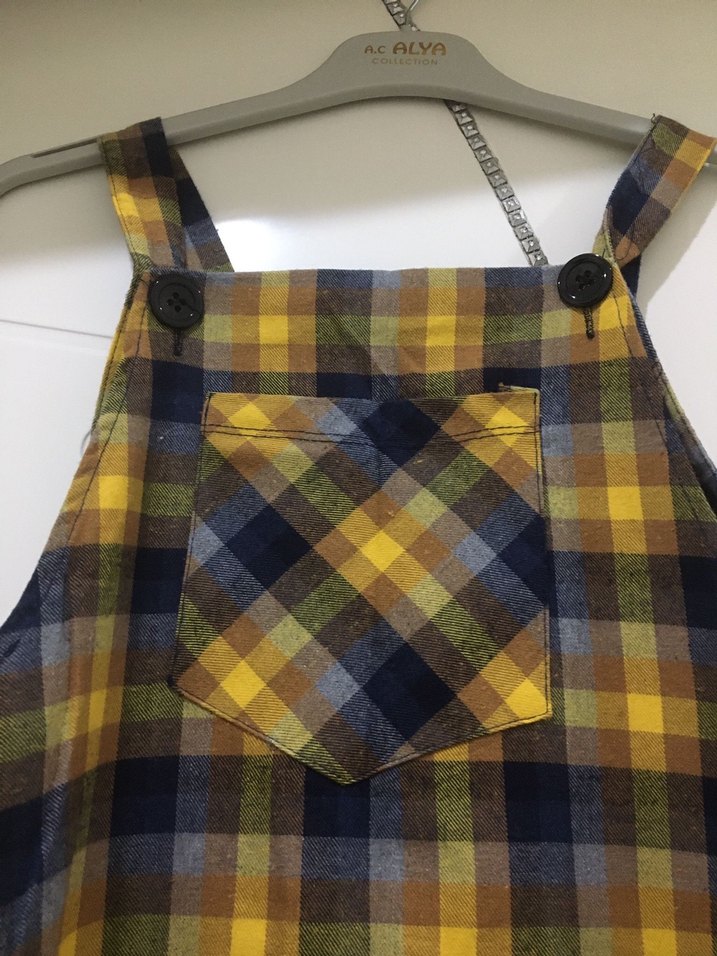 Sarı Kareli Slopet - Görsel 2