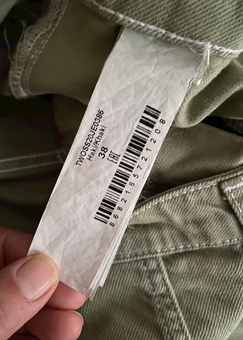 Trendyol & Milla Haki Kadın Midi Boy Regular Fit Kot Pantolon