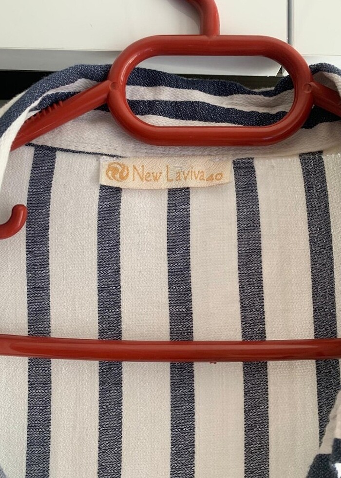 Çizgili uzun boy gömlek - Görsel 2