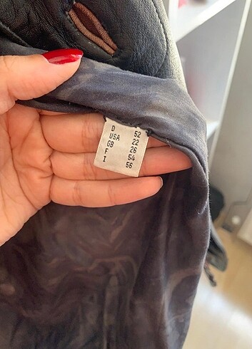 Gerçek hakiki deri mont - Görsel 6