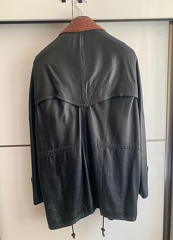 Gerçek hakiki deri mont - Görsel 8