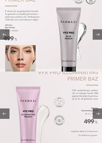 Farmasi VFX Pro Makyaj Bazı ve Sabitleyici.adet fiyatıdır - Görsel 2