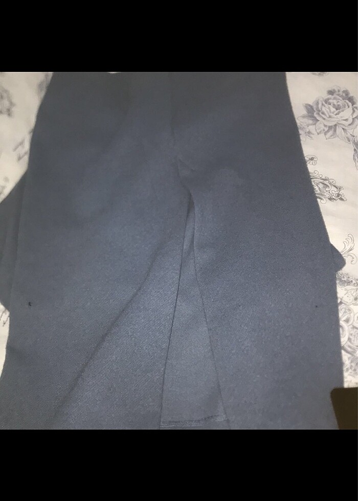 zara mavi drapeli elbise. - Görsel 5