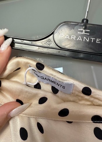 Zara Puantiye Desenli Uzun Etek