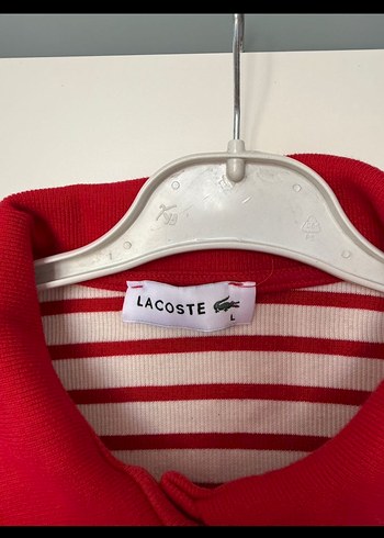 m Beden kırmızı Renk Polo yaka lacoste üst
