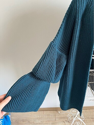 xl Beden Kolları volanlı hırka