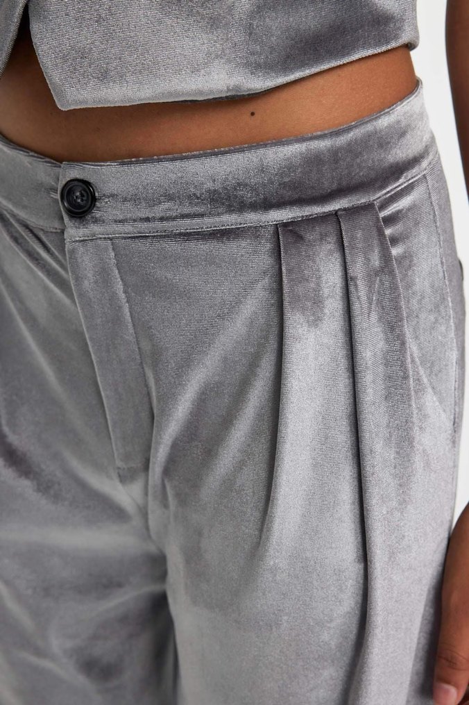 Kadife palazzo pantolon - Görsel 2