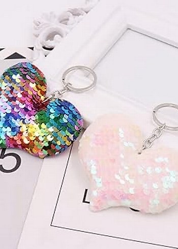 Payetli anahtarlık & çanta charmı - Görsel 2