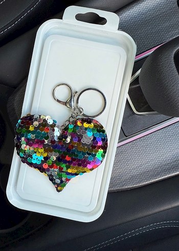 Payetli anahtarlık & çanta charmı - Görsel 4