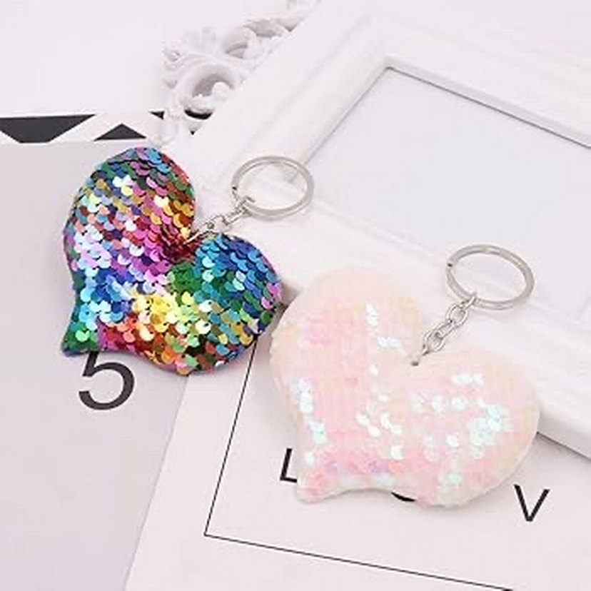 Payetli anahtarlık & çanta charmı - Görsel 2