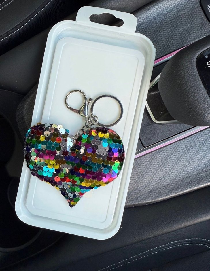 Payetli anahtarlık & çanta charmı - Görsel 4