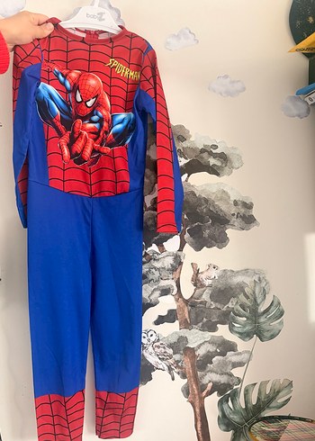 Renkli Spiderman Baskılı Çocuk Kostümü - Görsel 2