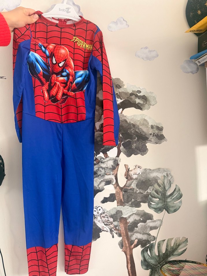 Renkli Spiderman Baskılı Çocuk Kostümü - Görsel 2