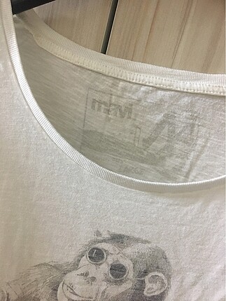 Mavi Mavi marka az kullanılmış bol tshirt beyaz renk