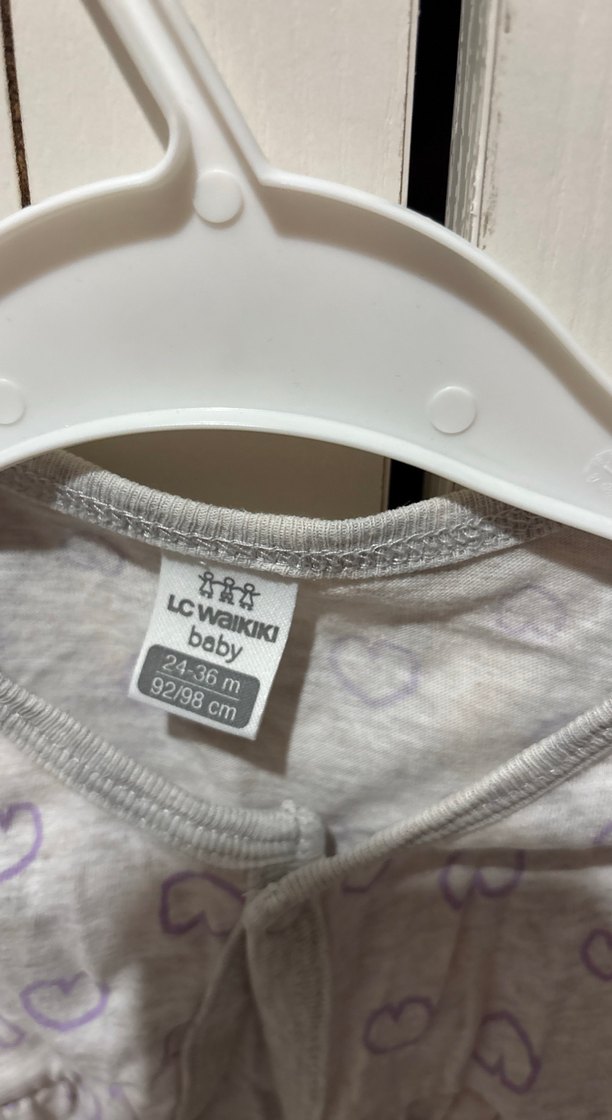 Düğmeli Gri Kız Yeleği - Görsel 2