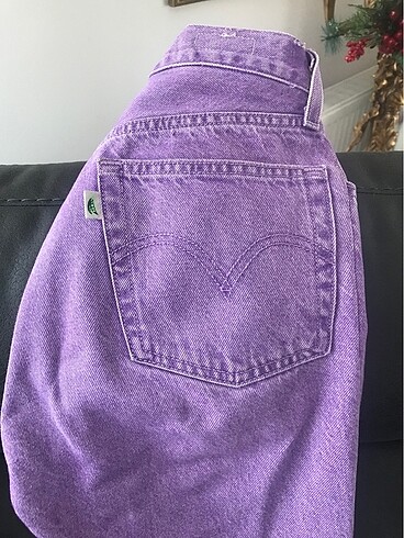 xs Beden mor Renk Levi's 501 Mor Jean Pant