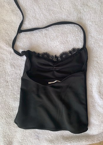 Dantel Detaylı Siyah Straplez Bustiyer - Görsel 4