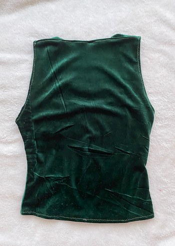 Zümrüt yeşili kadın bluz - Görsel 2