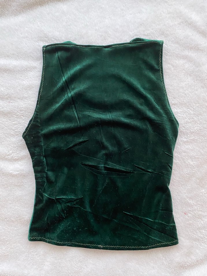 Zümrüt yeşili kadın bluz - Görsel 2