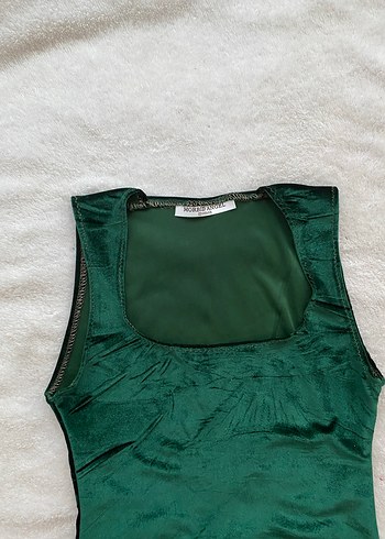 Zümrüt yeşili kadın bluz - Görsel 4