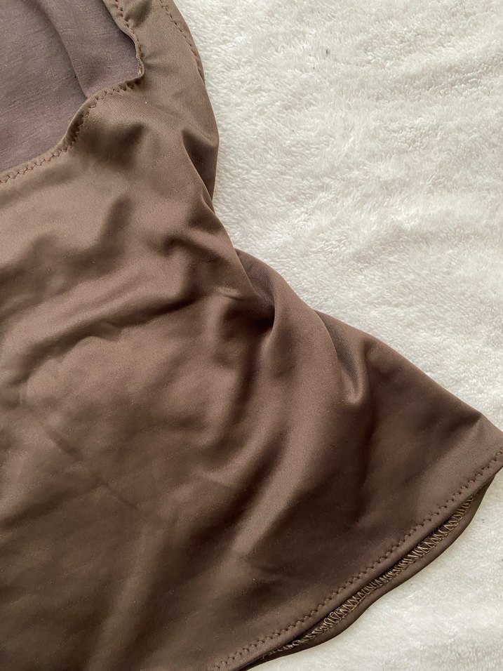 Kahverengi Basic Kadın Atlet - Görsel 3