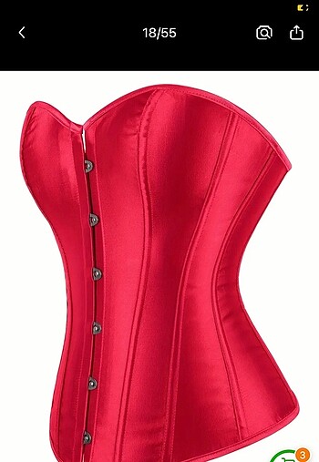 Gotik kırmızı korse