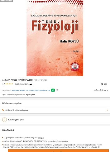 Temel fizyoloji kitabı.hemşirelik kitabı