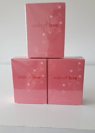 3 adet avon wish of love 50 ml