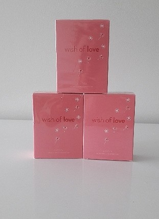 3 adet avon wish of love 50 ml parfüm 