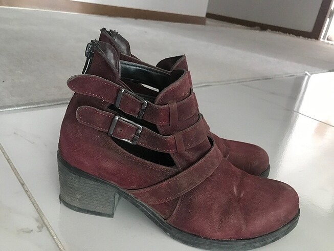 Diğer Bordo topuklu bot