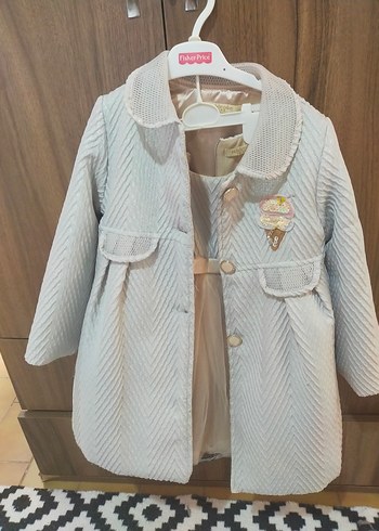 Kız Çocuk Beyaz Fırfırlı Elbise - Görsel 4