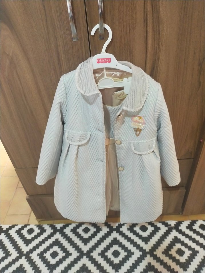 Kız Çocuk Beyaz Fırfırlı Elbise - Görsel 5